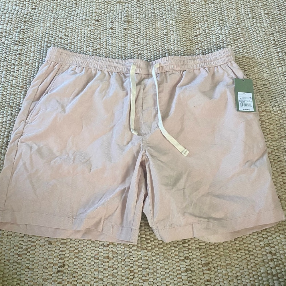 Casual Pink Drawstring Shorts